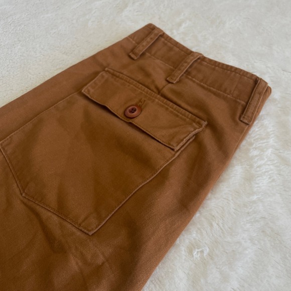 Doen The Wilder Pants Wide Leg High Rise Orange Brown Size 28 - Picture 6 of 12